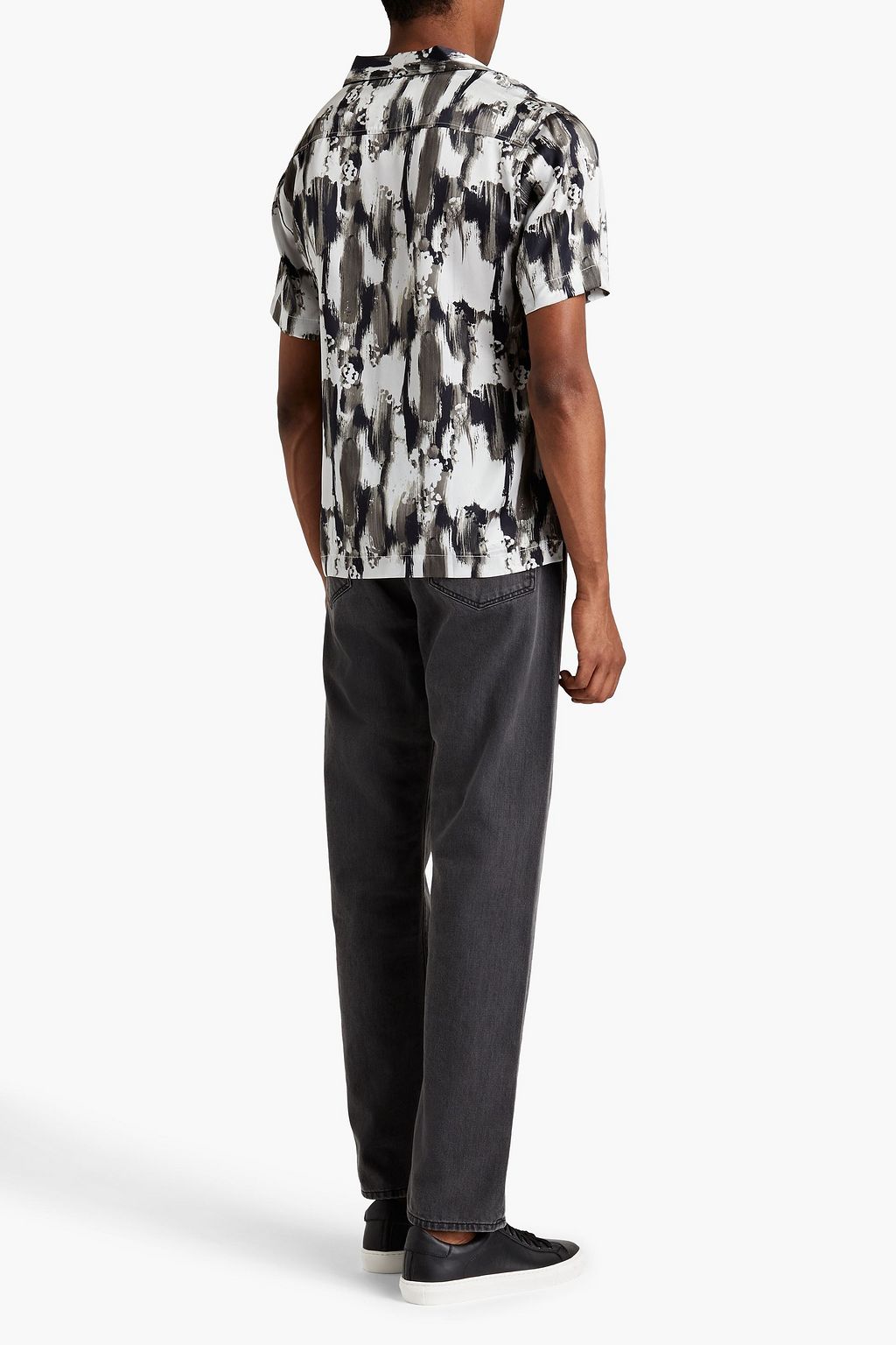 GoWear Roberto Printed Silk-Satin Shirt