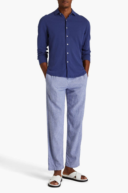 GoWear Checked Cotton-Blend Poplin Shirt