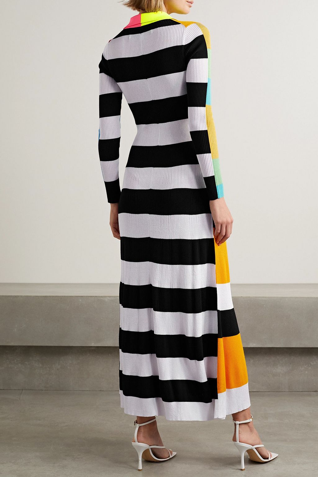 GoWear Colorblock Ribbed Maxi Dress