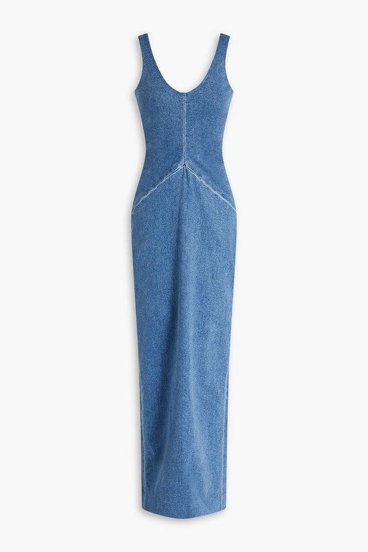 GoWear Denim Maxi Dress