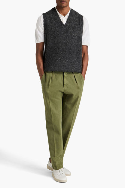 GoWear Pleated Cotton-Twill Chinos